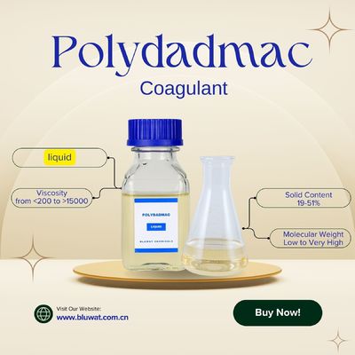 satın al Sıvı PolyDADMAC Polydiallyldimethylammonium klorür Su Arıtma Kimyasal Atık Su ve İçecek Su çevrimiçi üretim