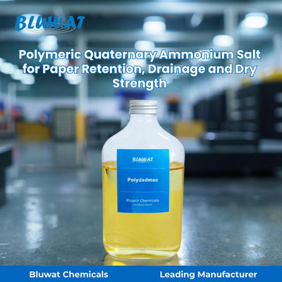 satın al Polymeric Quaternary Ammonium Salt Polydadmac for Paper Retention, Drainage and Dry Strength | Bluwat Chemicals çevrimiçi üretim