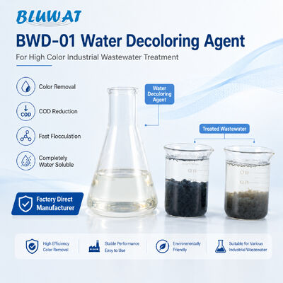 satın almak BWD-01 Su Çözücü Madde CAS 55295-98-2, %50 Katı İçerikli Yüksek Renkli Endüstriyel Atıksu Arıtımı için çevrimiçi üretim