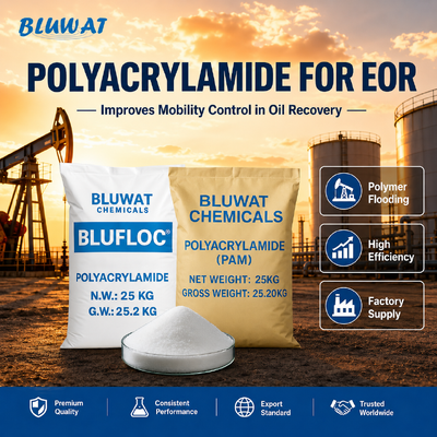 satın almak BLUFLOC, istikrarlı çamur sistemi performansı için %89 katı içeriği olan Polyacrylamide Petrol Kuyruklama Sınıfı çevrimiçi üretim
