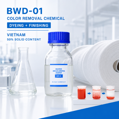 satın almak BWD-01 Vietnam'da tekstil boyama ve atık suların sonlandırılması için renk çıkarıcı kimyasal çevrimiçi üretim