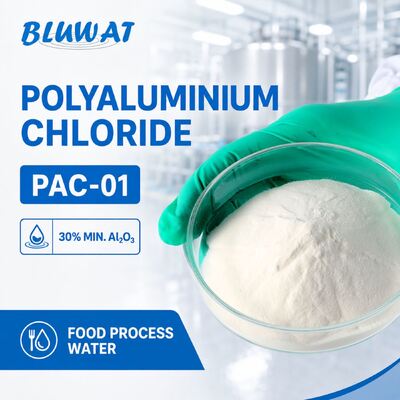 satın almak % 30 Min. Al2O3 Beyaz Toz PAC-01 Gıda İşleme Suyu Arıtma için Polyaluminyum Klorür çevrimiçi üretim