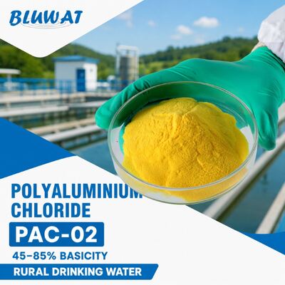 satın almak PAC-02 Polyaluminyum klorürü % 0,1 Maks. çözünmez ve % 30 Min. Al2O3 İçeriği 25 kg Kırsal İçme Suları için Torbalar çevrimiçi üretim