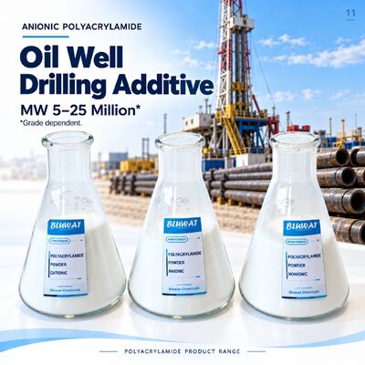 satın almak 89% Minimum Solid Content 5-25 Million Molecular Weight Anionic Polyacrylamide APAM 20-100 Mesh for Drilling Fluid çevrimiçi üretim