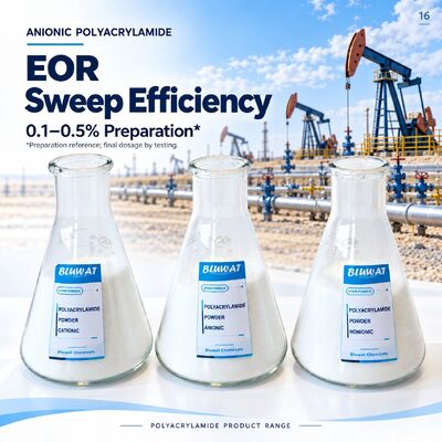 satın almak Anionic Polyacrylamide APAM 0.1-0.5% Working Solution for EOR Sweep Efficiency Improvement in 25kg PE Bag çevrimiçi üretim