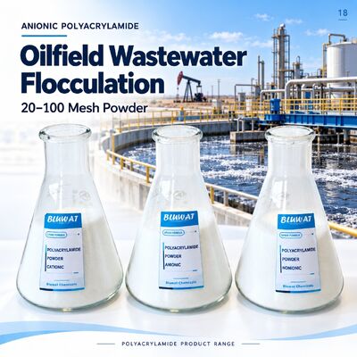 satın almak Anionic Polyacrylamide APAM 20-100 Mesh 89% Minimum Solid Content for Oilfield Wastewater Flocculation çevrimiçi üretim