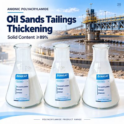 satın almak Anionic Polyacrylamide APAM 20-100 Mesh 89% Min Solid for Oil Sands Tailings Thickening CAS 9003-05-8 ISO 9001 Manufacturer 750kg Net Big Bag çevrimiçi üretim