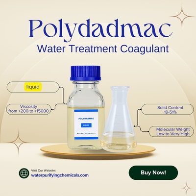 NSF Sertifikalı Su Temizleyici Kimyasallar Su Arıtma Koagülan Polydadmac PDADmac CAS No 26062-79-3