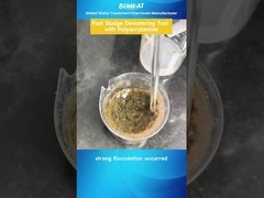 Polyakrilamit ile birkaç dakikada çamur su çekme