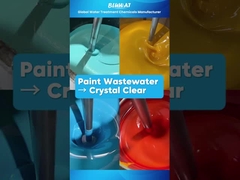 Boya Akışkanları Arıtma. Floculantlar ve PAM ile Temiz Su Gösterisi.